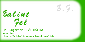 balint fel business card